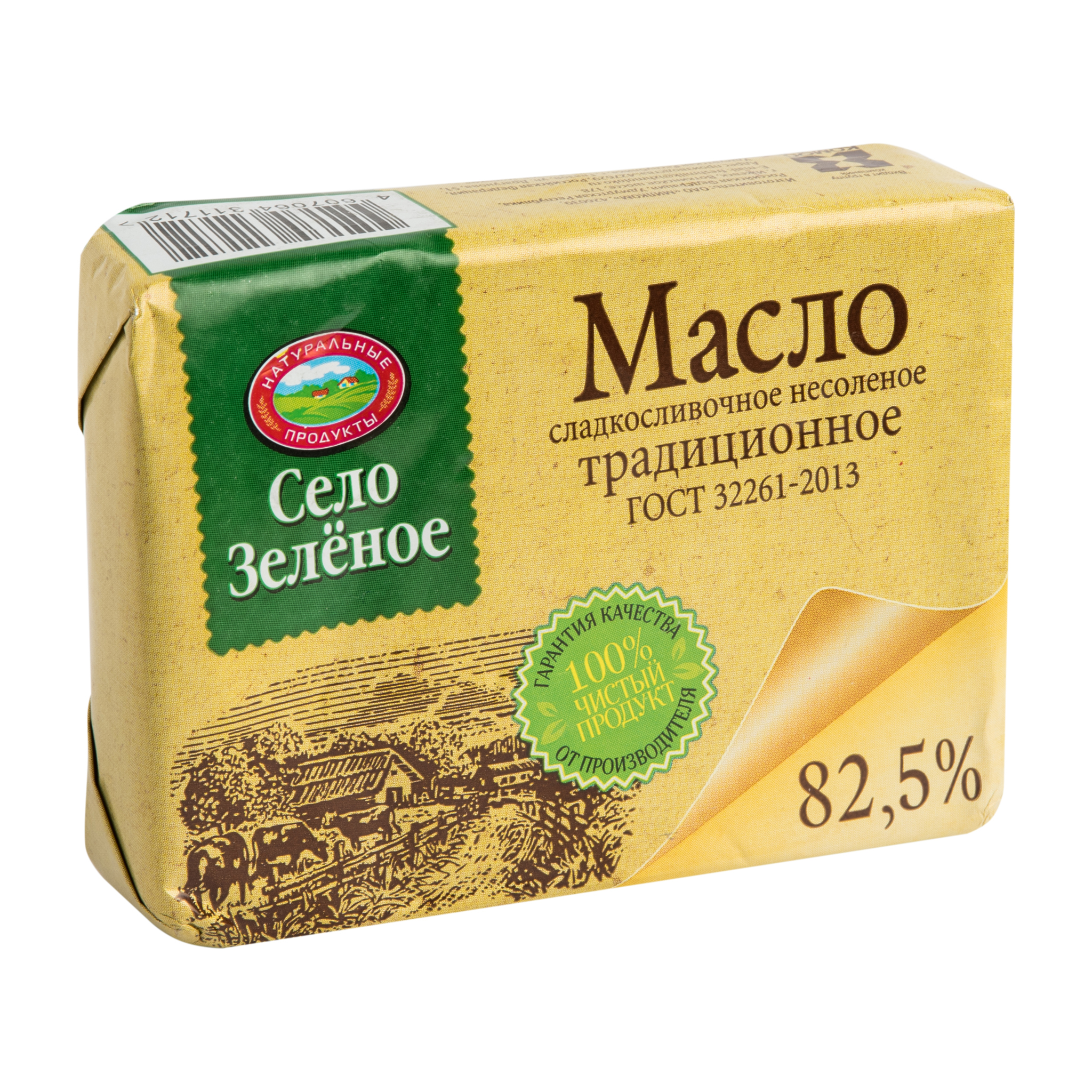 Масло сливочное 82,5% жирности Село Зелёное | Исследование товара от .