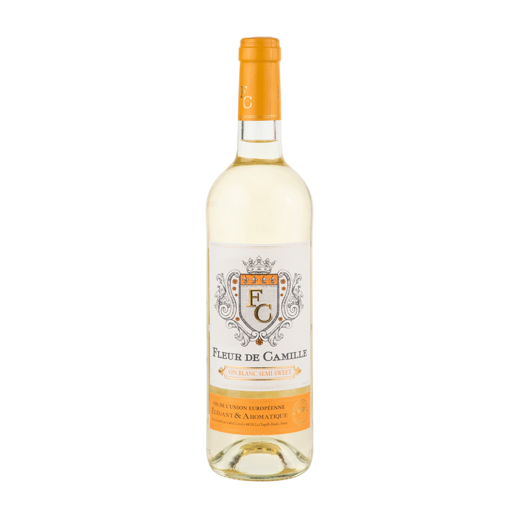 Белое вино вкусное и недорогое. Вино fleur de Camille белое полусладкое.