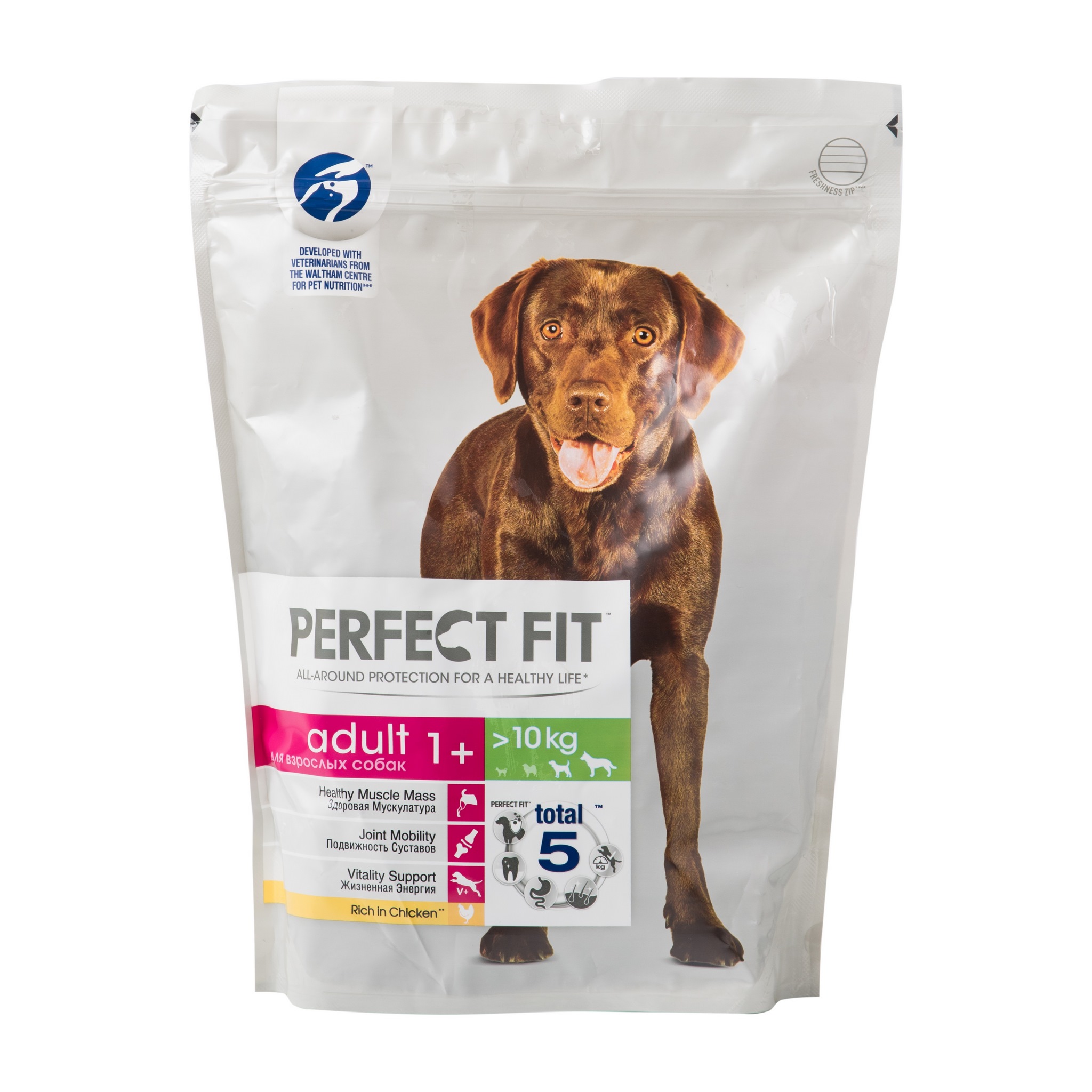 Сухой корм для собак Perfect fit с курицей,для средних и крупных пород -  рейтинг 4,82 по отзывам экспертов ☑ Экспертиза состава и производителя |  Роскачество