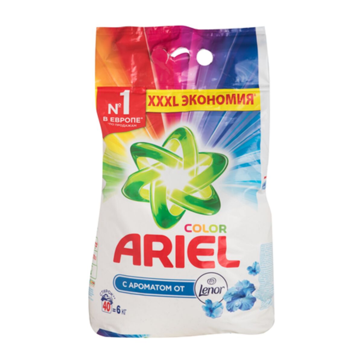 Стиральный порошок Ariel Automat Touch Of Lenor Fresh Color - рейтинг 4,74по отзывам экспертов ☑ Экспертиза состава и производителя
