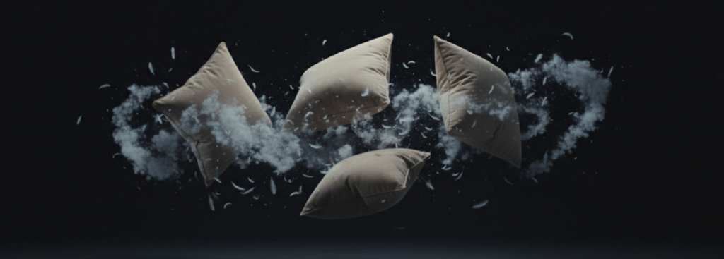 Подушки, пыльная история