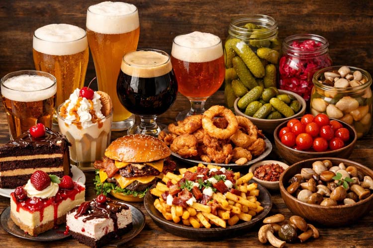 Потенциально конфликтующие сочетания еды и пива