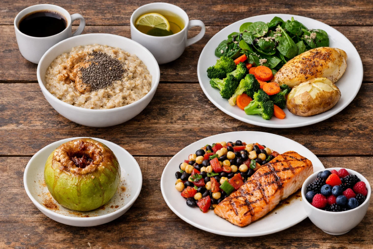 Пример меню при ожирении печени