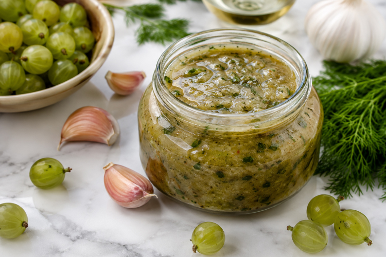 Пикантный соус из крыжовникакрыжовник.jpg Пикантный соус из крыжовникакрыжовник.jpg