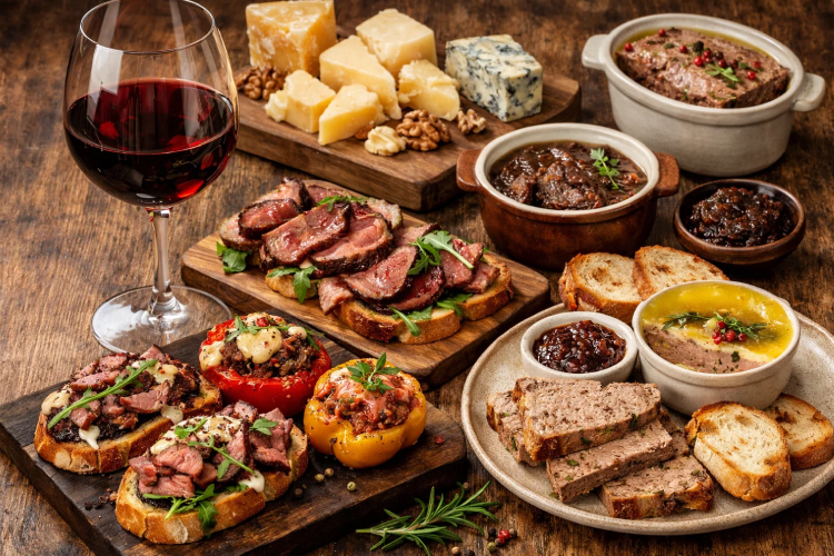 закуски к красному вину