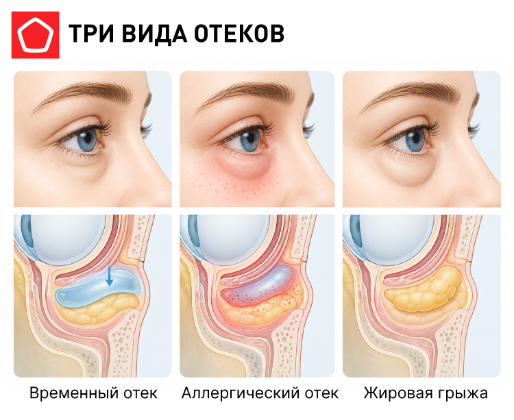виды отеков