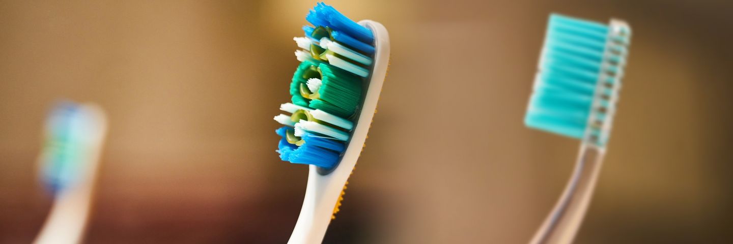 Зубная щетка массаж для десен (Голубой)